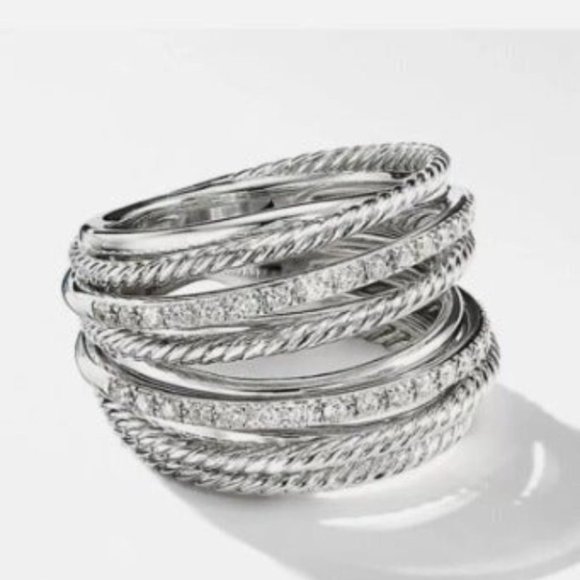 ♡New sterling silver white sapphire ring - Picture 2 of 3